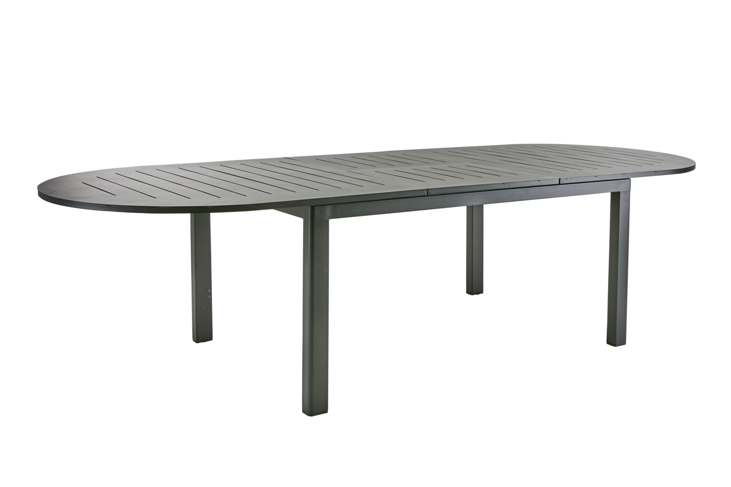 Brafab Ausziehtisch Elipse Lomma Aluminium Schwarz 220-280 x 110 cm
