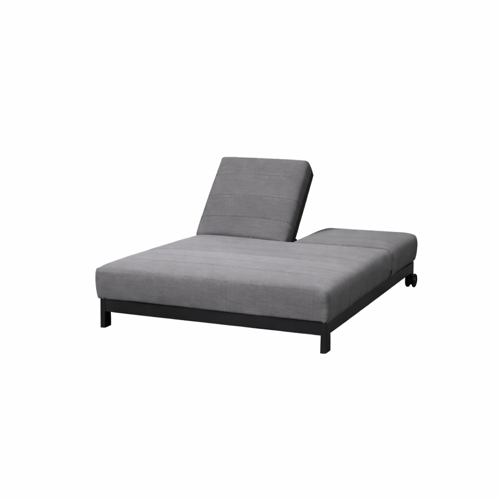Garino Lido Doppelliege Daybed anthrazit Aluminium/Sunbralla grau