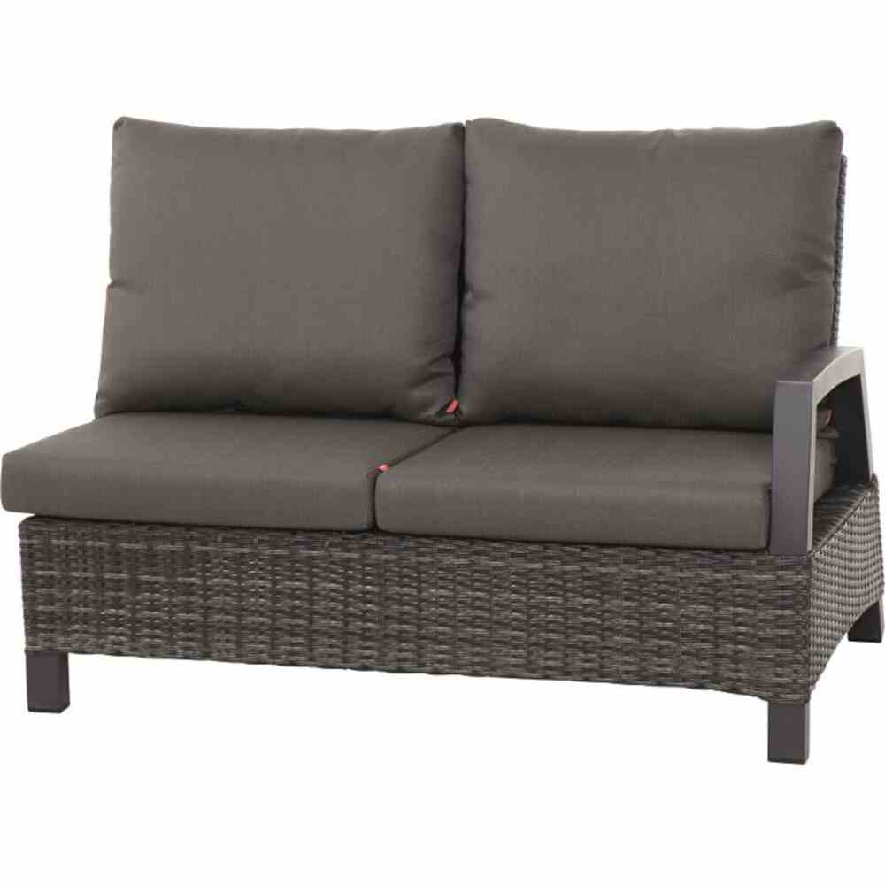 Siena Garden BERGAMO Eck-Set 5-teilig Aluminium/Geflecht/Keramik matt anthrazit