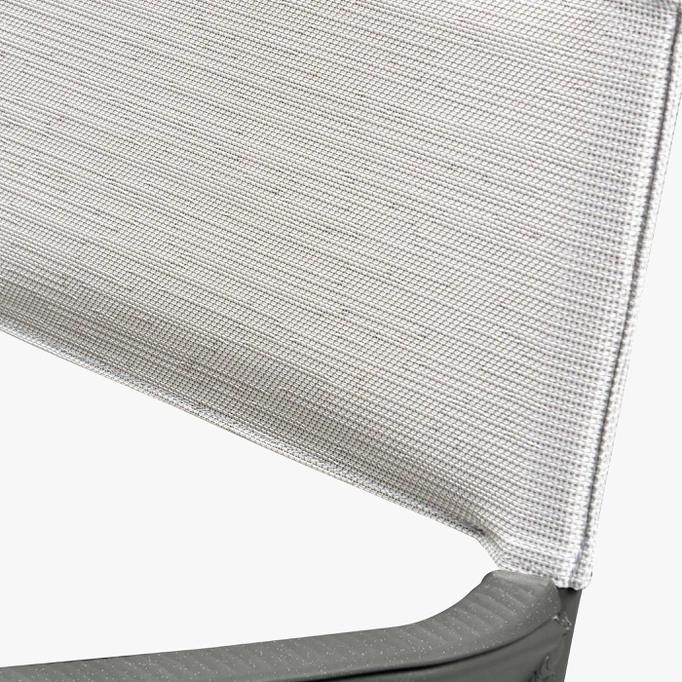 Lafuma ORON RIVES Stuhl mit Armlehnen Batyline® Duo Alu Titane/Galet