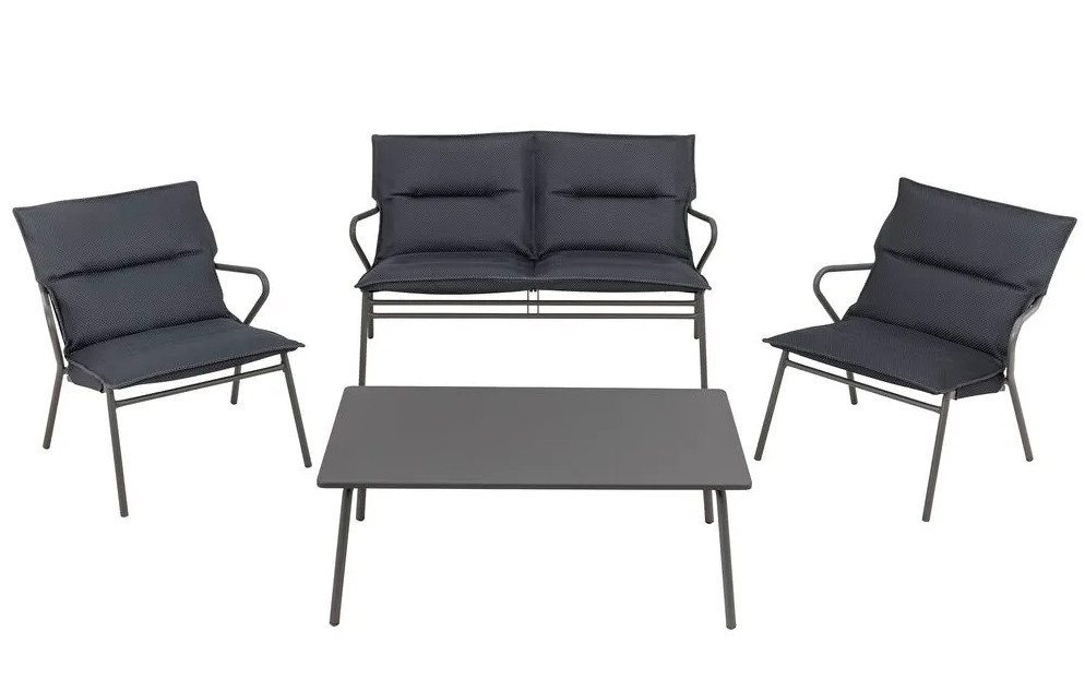 Lafuma Vence Loungeset BeComfort Titan/Dark Grey 4-teilig