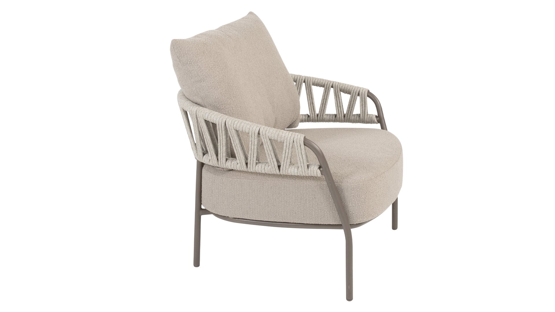 Taste by 4 Seasons Outdoor Calma Living Sessel mit 2 Kissen Terre/Grau