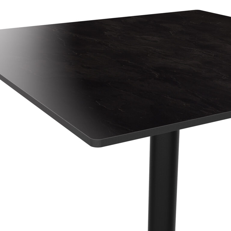 Terrassentisch Bistrotisch 80 x 80 cm mit HPL-Platte Klapptich Schiefer