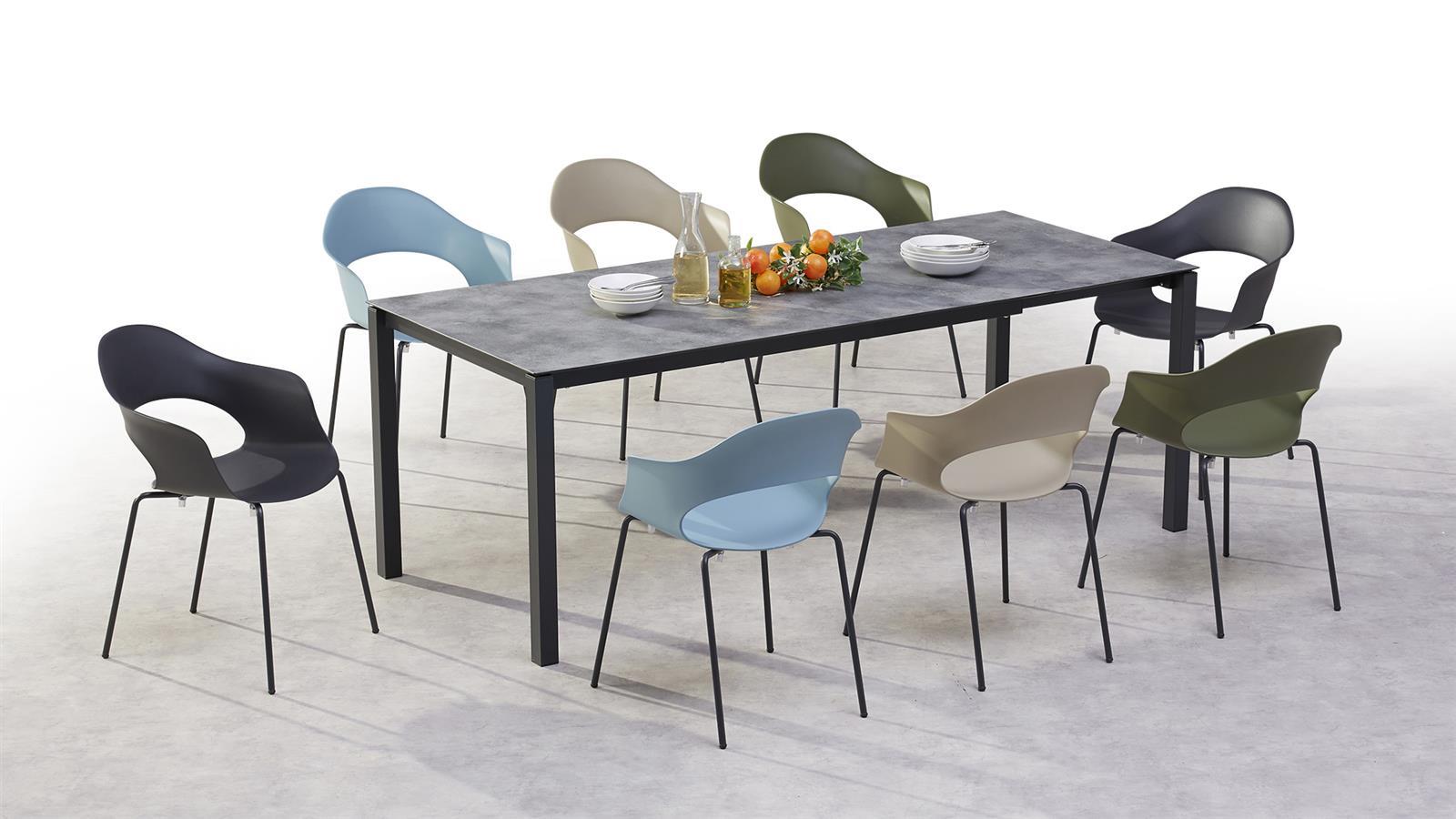 Best Freizeitmöbel Ausziehtisch Palazzo 120/160-200x80cm anthrazit