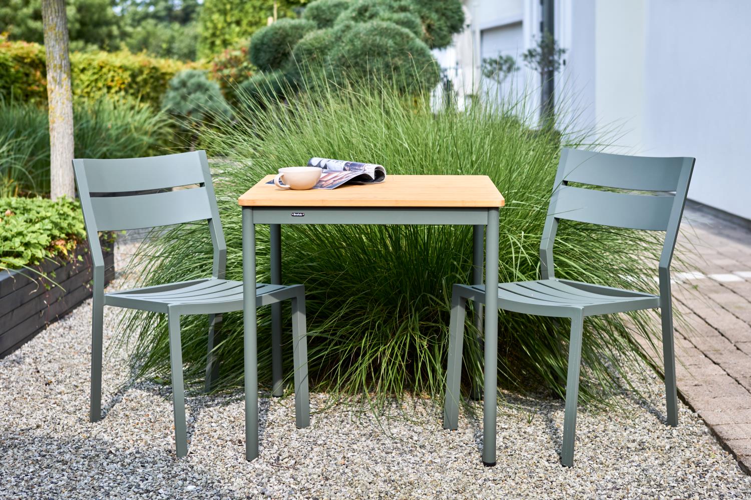 Brafab Bistrotisch Nox 70x70 cm Bambus/Nordic Green