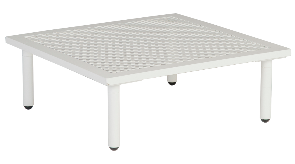 Alexander Rose Beach Beistelltisch in Shell mit Alu Tischplatte