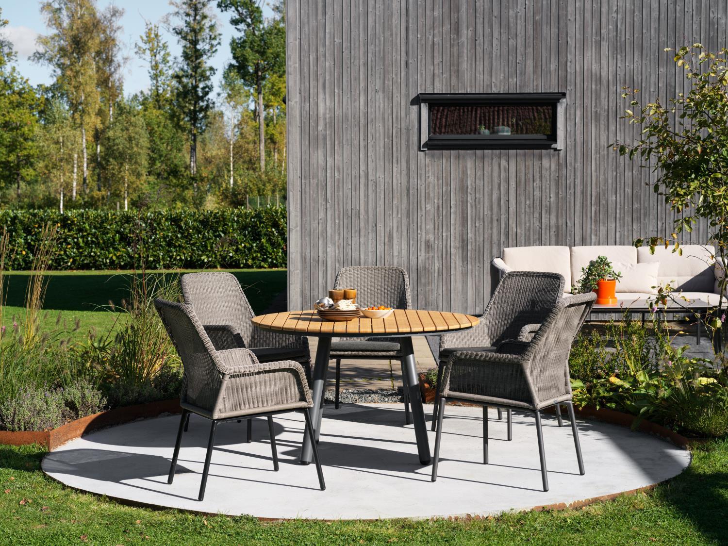 Brafab Diningsessel Dimma Kunststoffgeflecht anthrazit/grau