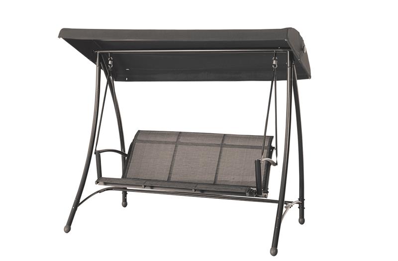 GARDEN Impressions Rubens Schaukelbank 3-sitzer R. Grey/Heather Grey/Anthrazit