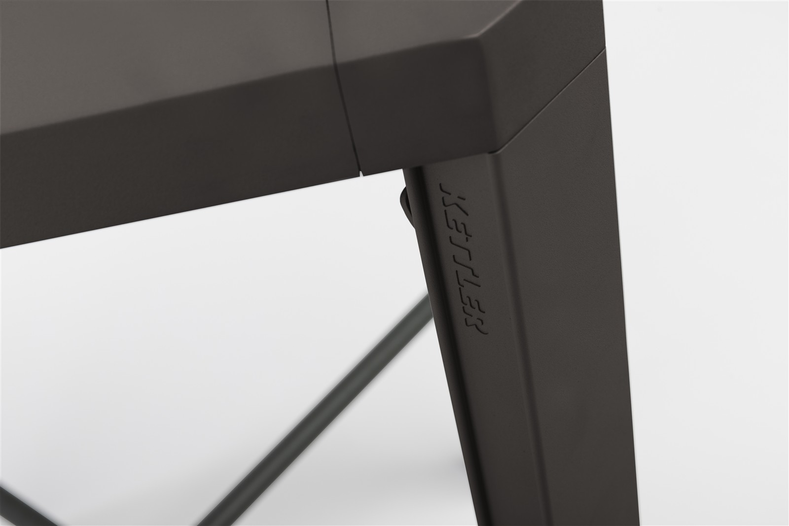 KETTLER Bartisch LATITUDE 70 x 70  Aluminium taupe