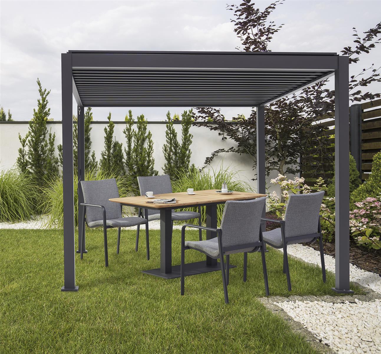 Best Freizeitmöbel Cadiz Terrassenüberdachung Pergola 300x400x250cm