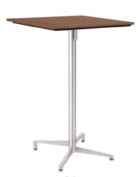 MBM Victory Stehtisch Tradition FUREMA sumatra 70 x 70 + Stehtischgestell Edelstahl klappbar