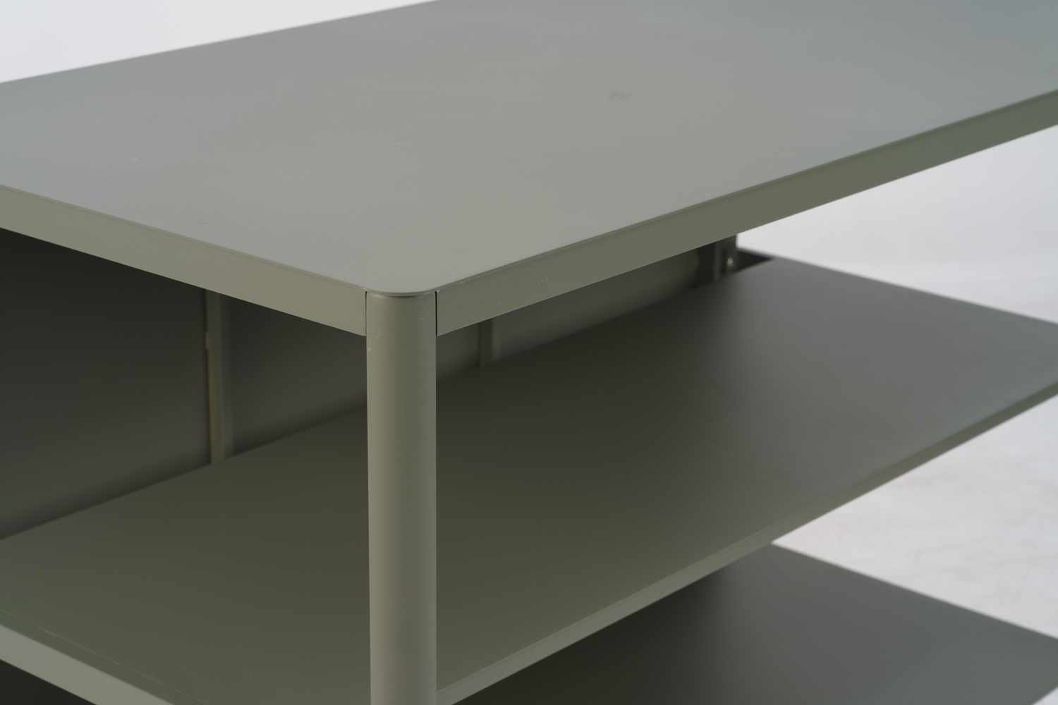 Brafab Kelia Outdoor-Küche mit Regalen Aluminium Nordic Green
