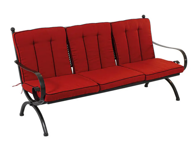 MBM Sitz-Rückenkissen rot für Romeo Elegance Loungebank 2,5-Sitzer