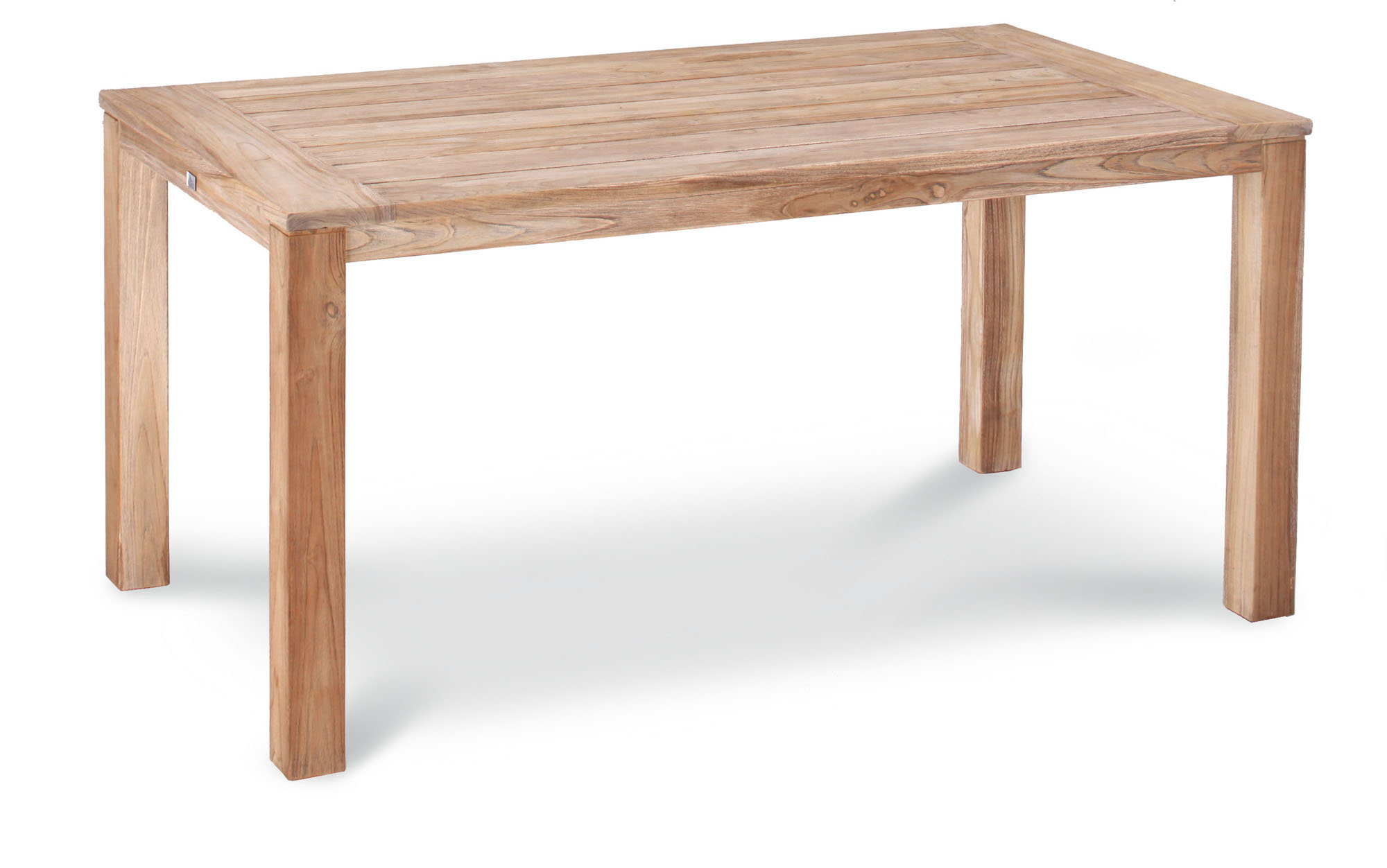 Tischgruppe Pato Polyrattan Teak 5-teilig