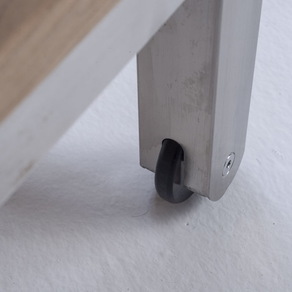 ARCO Quadro Multifunktioneller Servierwagen Teakholz/Edelstahl