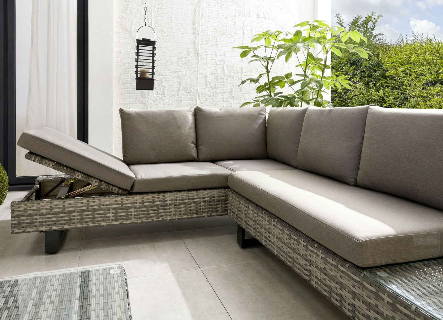 Lounge-Eckgruppe CITRUS Kunststoffgeflecht/Aluminiumgestell