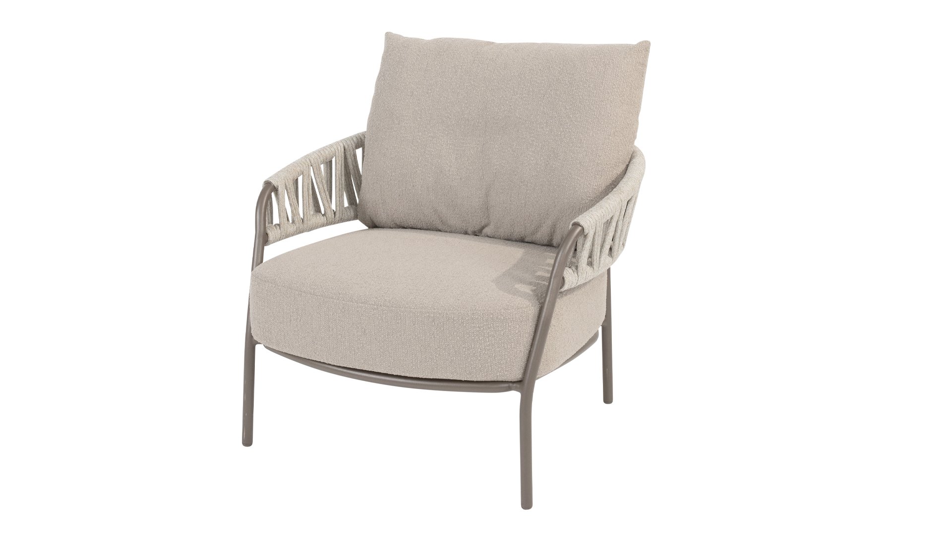 Taste by 4 Seasons Outdoor Calma Living Sessel mit 2 Kissen Terre/Grau