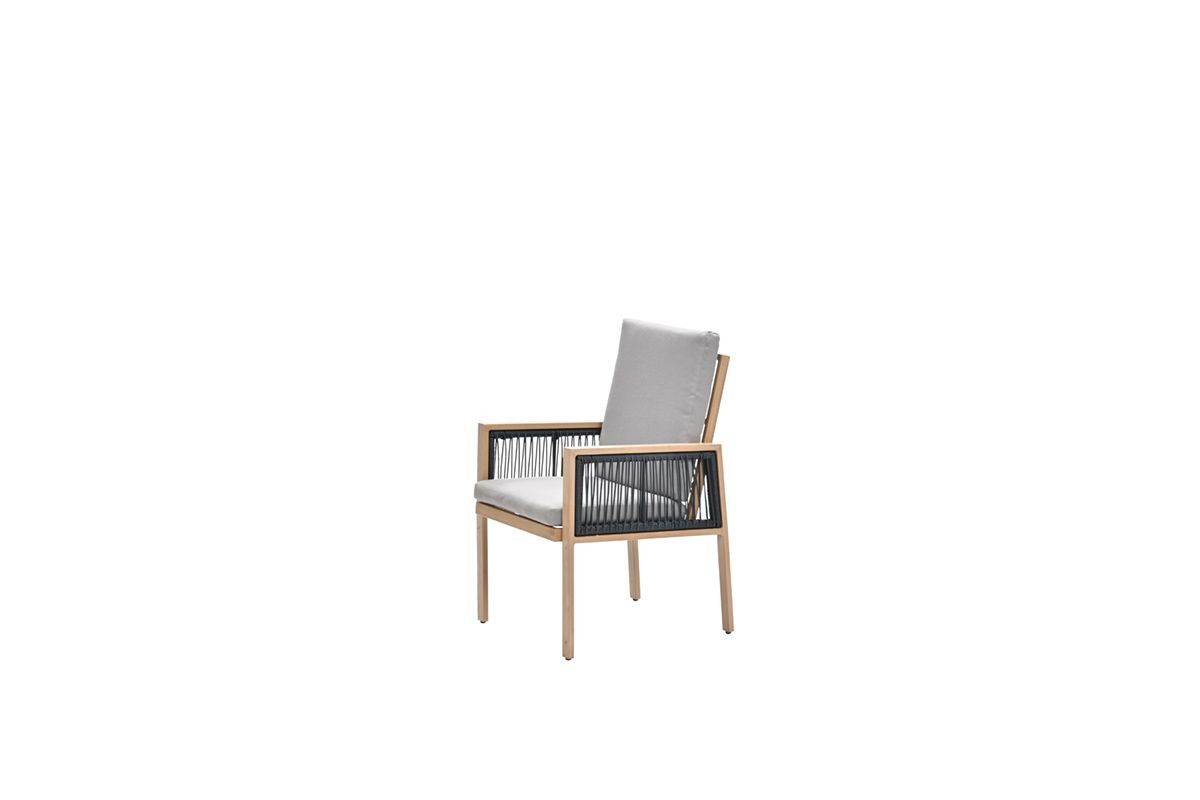 GARDEN Impressions Decala dining Stuhlalu hell Teaklook/des. Taupe