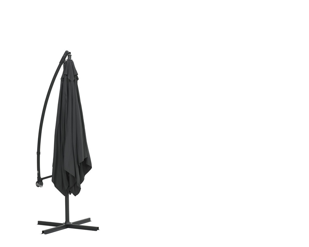 GARDEN Impressions Corfu Sonnenschirm 250x250 carbon black/ Dunkelgrau