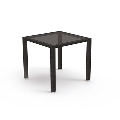 Tisch Ibiza 80 x 80 cm Dunkelbraun