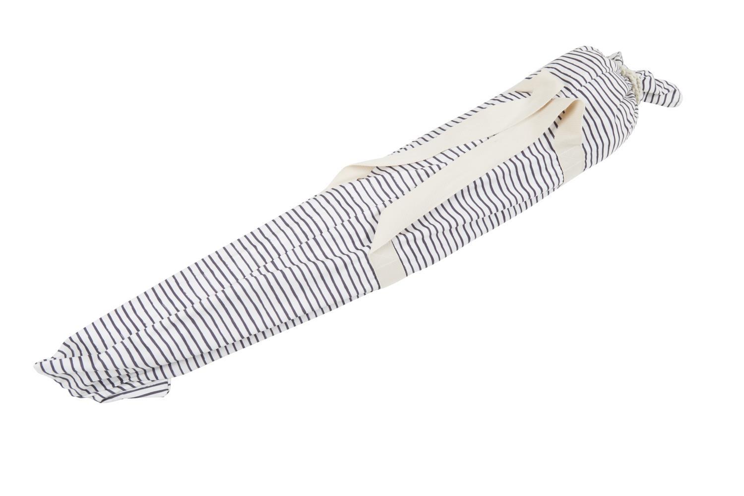 Brafab Sonnenschirm Gatsby Ø180 cm grau gestreift