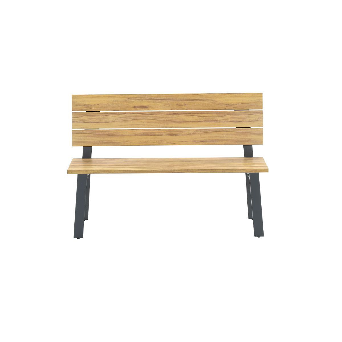 GARDEN Impressions Diva Parkbank carbon black/Teak Look