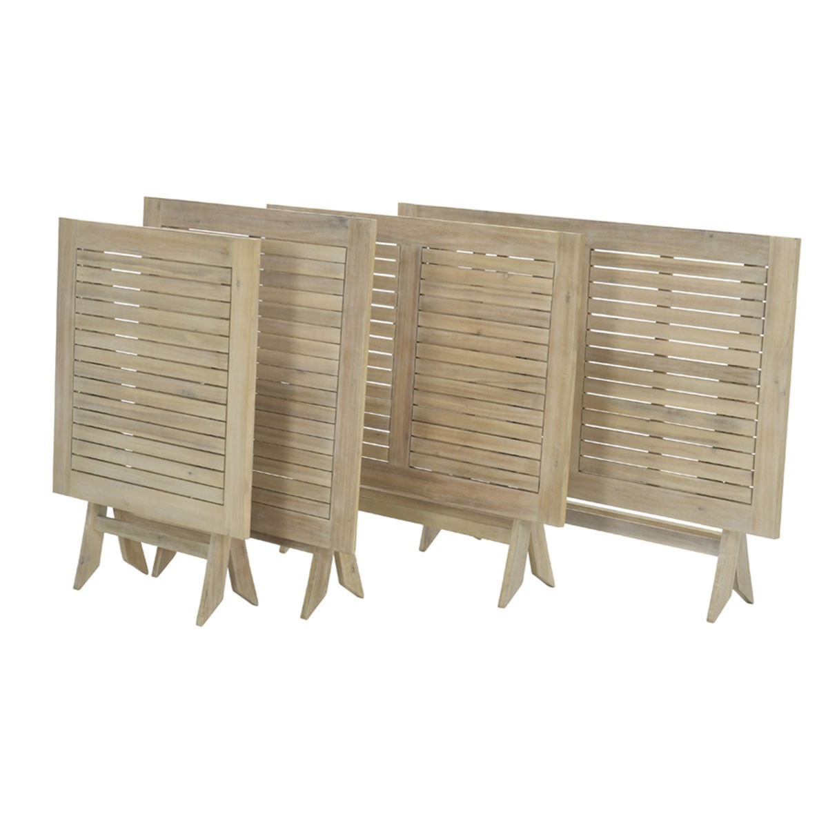 GARDEN Impressions Kent faltbare Tisch 90x90xH72 acacia white wash