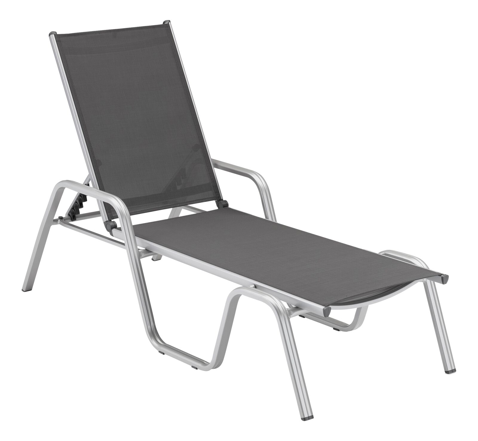 KETTLER BASIC PLUS Stapelliege Silber/Anthrazit