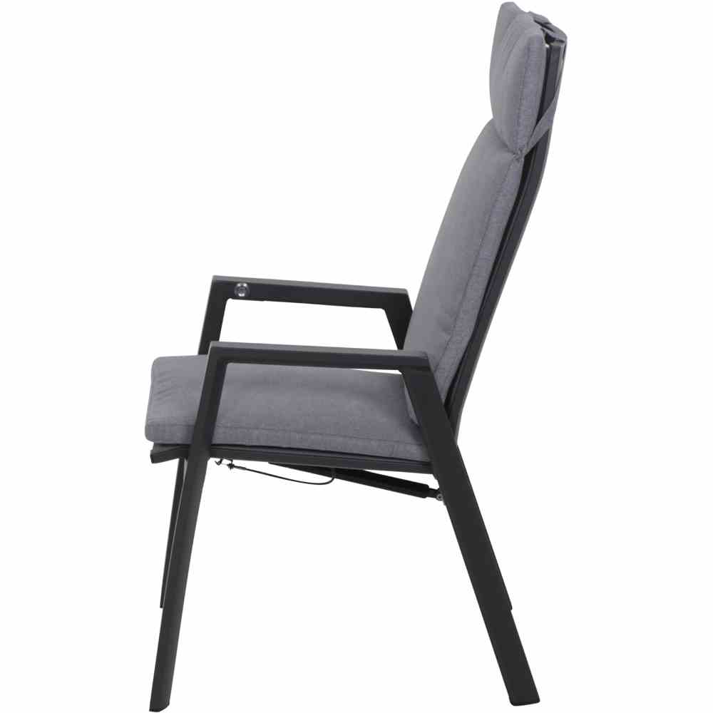 Siena Garden VALENCIA Dining Move Sessel Aluminium matt anthrazit/salt&pepper