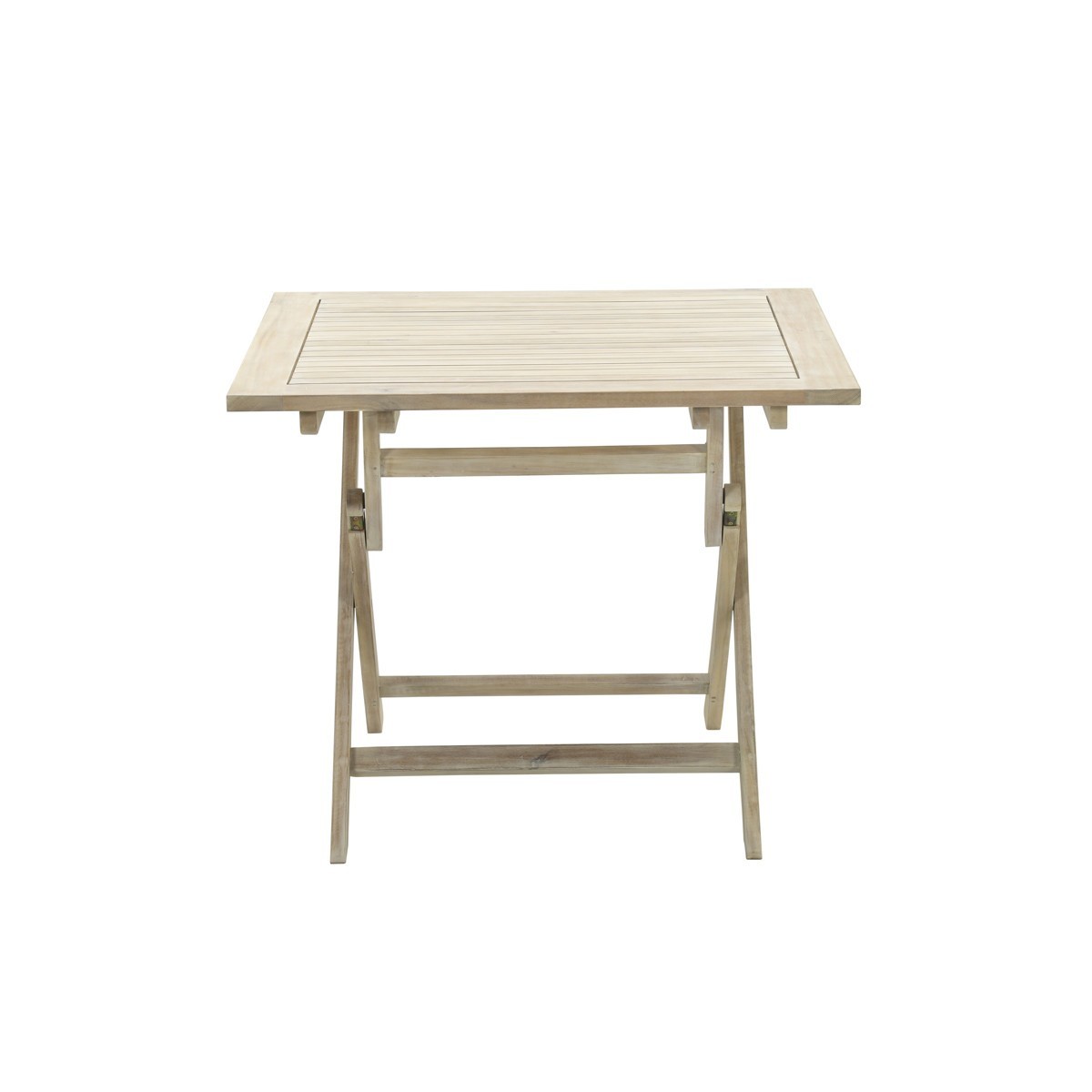 GARDEN Impressions Kent faltbare Tisch 90x90xH72 acacia white wash