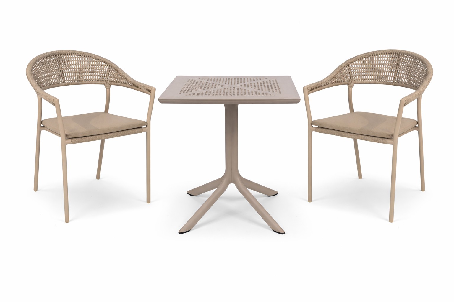 Nardi / Taste by 4 Seasons Outdoor Sienna Stapelstuhl Rope inkl. Tisch