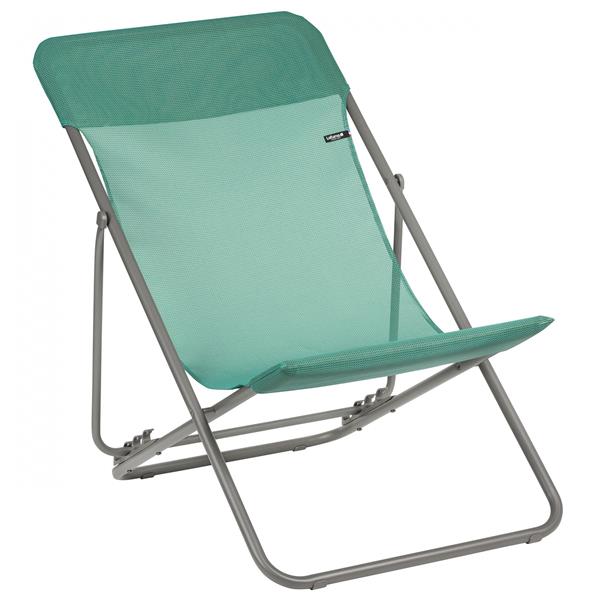 Lafuma Maxi Transat Klappliege Batyline® Titane/Chlorophyle (Green)