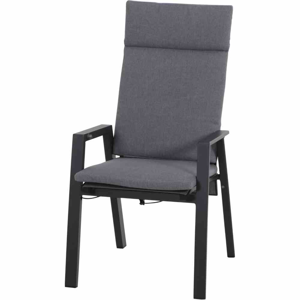 Siena Garden VALENCIA Dining Move Sessel Aluminium matt anthrazit/salt&pepper
