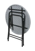 Tisch MAYO Ø80cm Stahl/Kunststoff PE