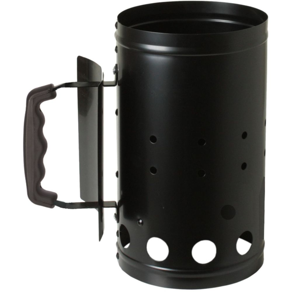 Kohleanzünder, Stahl, pulverbeschichtet schwarz