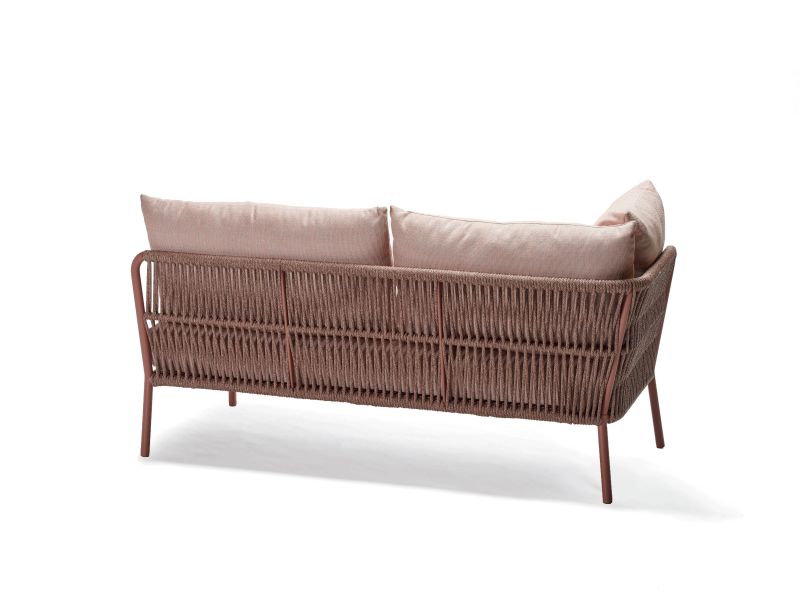 Stern Element 2-Sitzer Romy Lounge Aluminium/Kordel Terra Armlehne rechts Kissenset 100% Polyacryl Lychee