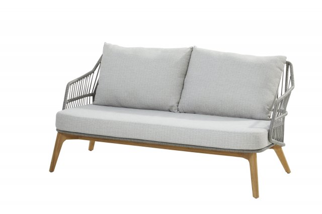 4Seasons Outdoor SEMPRE Sofa 2.5 Sitzer Teak silver grey