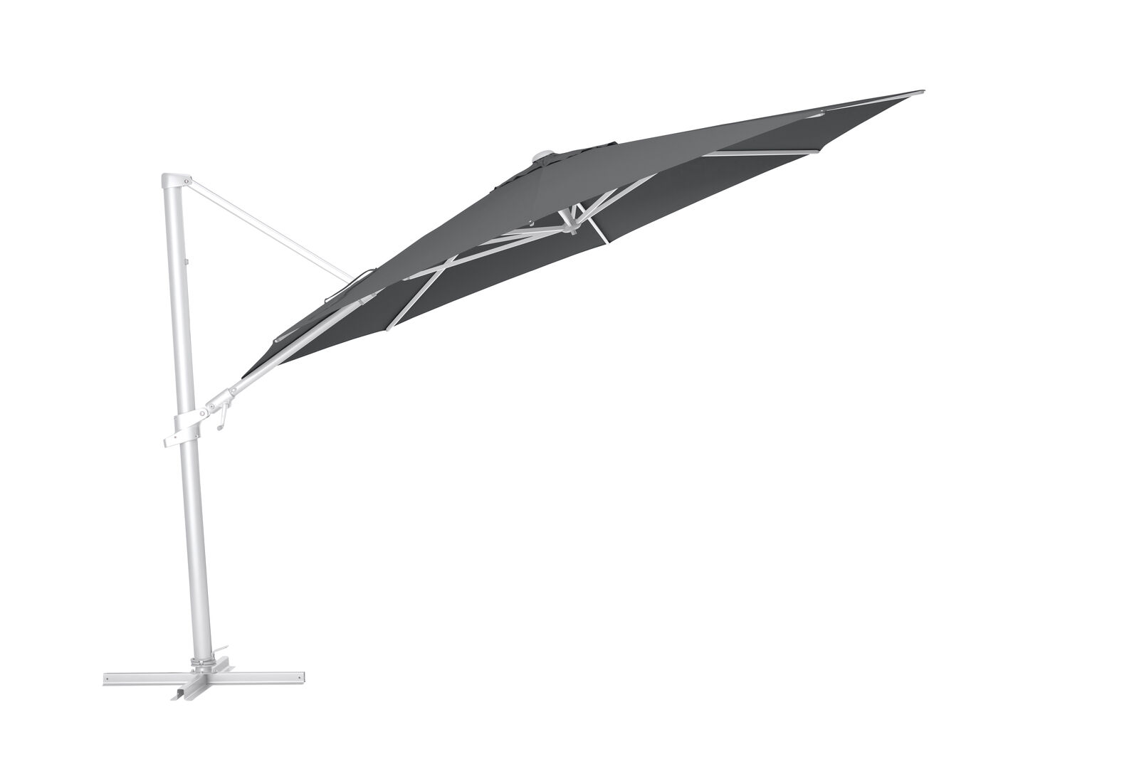 KETTLER Ampelschirm EASY FLEX Ø 350 cm silber/ anthrazit