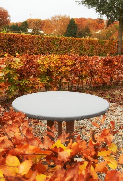 Traditional Teak Abdeckhaube Tisch 150/152 x 90/91 cm grau
