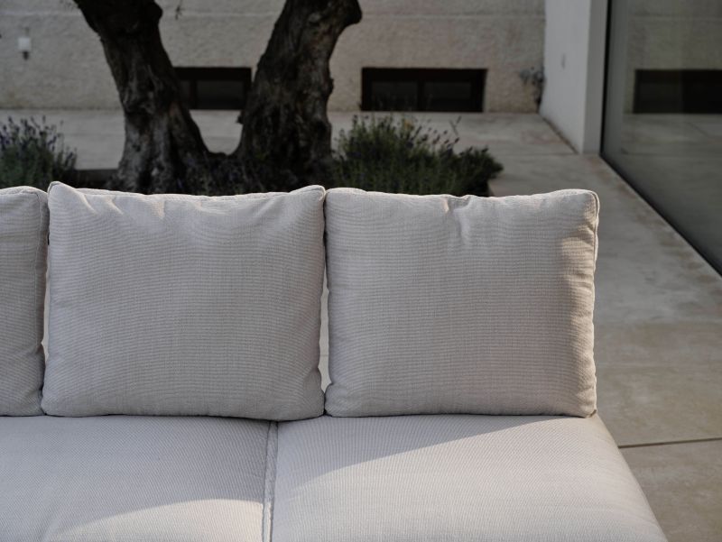 Stern Lounge/Liege Enya Aluminium/Kordel greige Kissenset 100% Polyacryl Vanilla