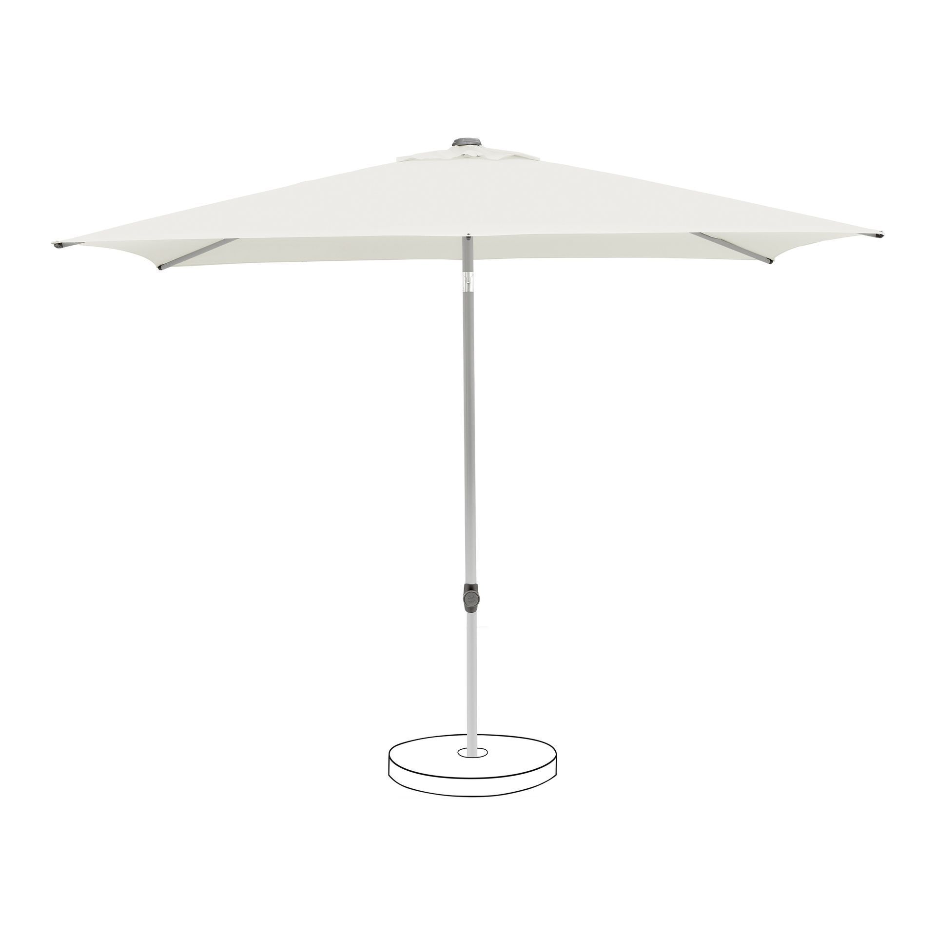 Suncomfort by Glatz Sonnenschirm Pop Up 250 x 200cm Sand White 050