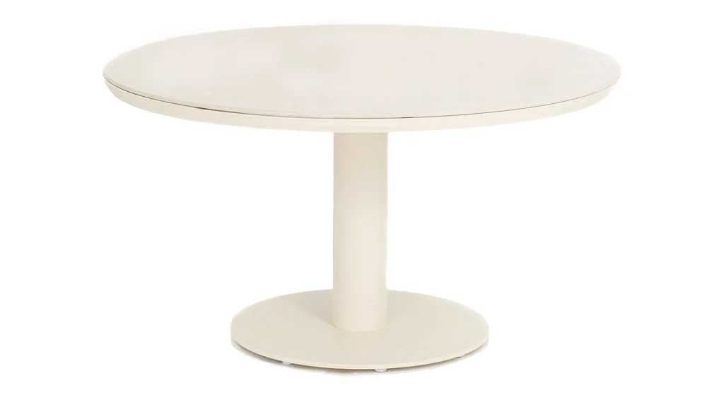 Apple Bee Melville Tisch Oyster D140 cm mit HPMS Steinplatte