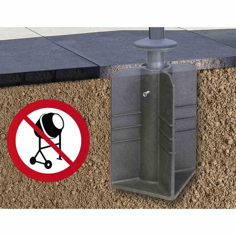 Siena Garden Bodenständer Earthbase für Ampelschirme