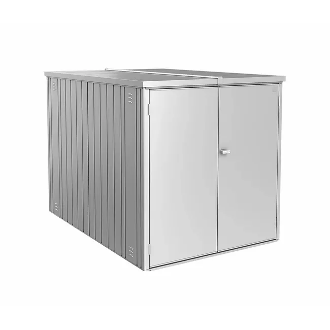 Biohort MiniGarage L - Fahrradgarage B145 x T203 x H150 cm silber-metallic