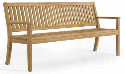 ARCO Cambridge Bank in Teak 190 cm