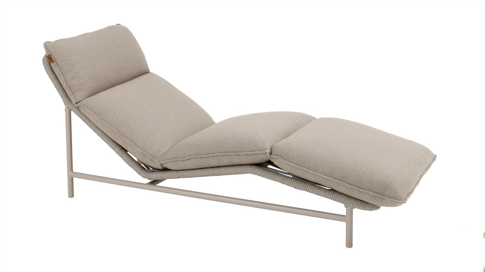 4Seasons Outdoor Sonnenliege mit Kissen Tahiti Aluminium/Rope Latte/Taupe