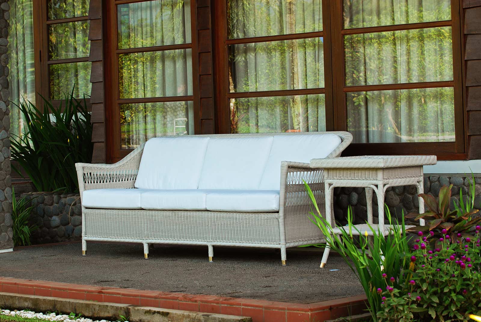 Sofa 3 Sitzplätze Toscana weiß