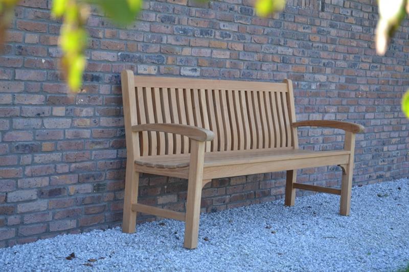 Traditional Teak Gartenbank Victoria 185 cm Teakholz