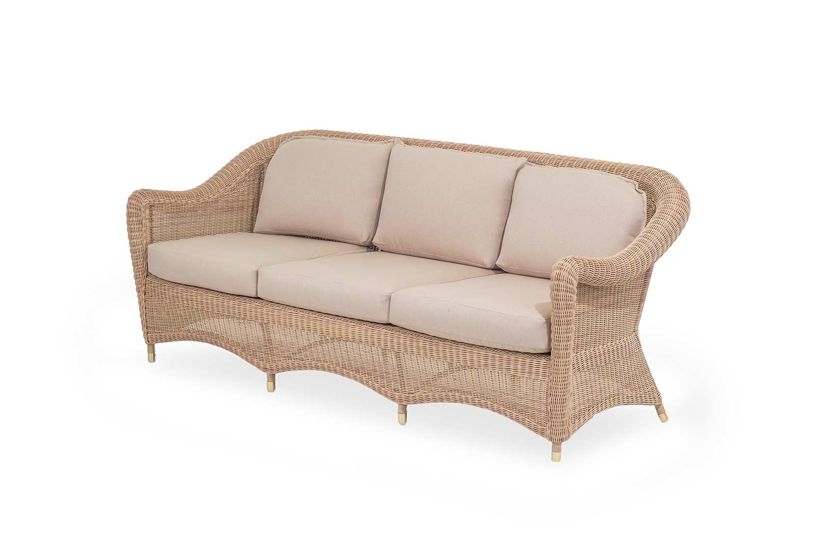 Sofa 3 Sitzplätze Solito braun