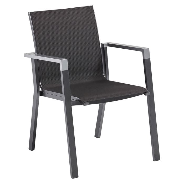 Kettler CUBIC HPL- Ausziehtisch 140/210x70 mit 6 Rasmus Stapelstuhl anthrazit
